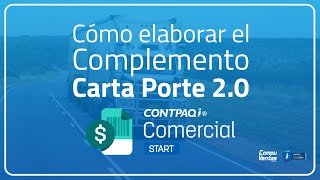 Complemento carta porte en CONTPAQi Factura Electrónica  CompuVentas [upl. by Husch]