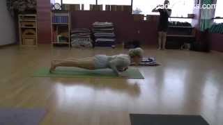 Chaturanga Dandasana with Senior Iyengar Teacher Carrie Owerko [upl. by Yelac]