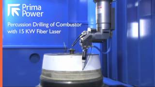 Percussion Drilling of Combustor with 15 KW Fiber Laser [upl. by Julee]