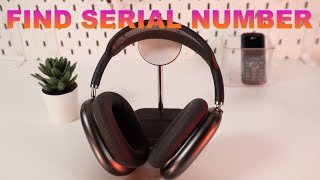 How to Find Your AirPods Max Serial Number [upl. by Aihsila]