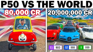 Forza Horizon 4  Peel P50 VS The World  The Ultimate Sleeper Car Ever [upl. by Candra784]