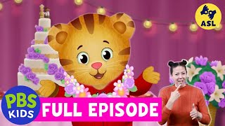 Daniel Tigers Neighborhood FULL EPISODE  The Neighborhood Wedding ASL  PBS KIDS [upl. by Glenden]