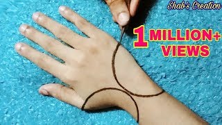 Most Beautiful and Easy Henna Mehndi DesignGlove Mehndi Design  Simple amp Stylish Glove Henna [upl. by Nivart]