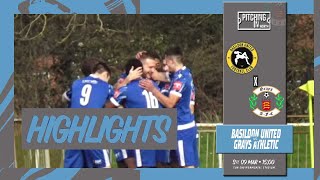 HIGHLIGHTS Basildon United fc v Grays Athletic fc [upl. by Vidovik696]