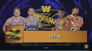 WWE 2K24 Steiner Brothers VS Creed Brothers [upl. by Priestley]