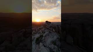 Vedauwoo Sunset vedauwoo wyoming sunset drone aerial mountains hiking shorts [upl. by Frohne947]