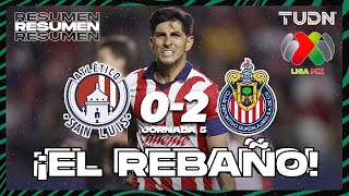 HIGHLIGHTS  San Luis 02 Chivas  Liga Mx  CL2024 J5  TUDN [upl. by Ihcelek]