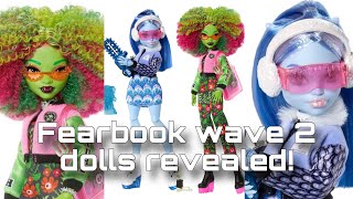 MONSTER HIGH NEWS Fearbook wave 2 revealed New g3 Venus and Abbey dolls [upl. by Sremmus]