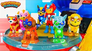 Paw Patrol Save the Dinosaurs and Mighty Pups vs Giant Battlebot [upl. by Aliac876]