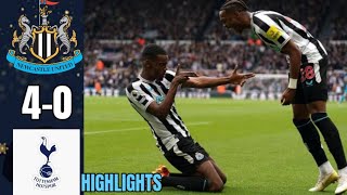 Newcastle vs Tottenham Hotspurs 40 Highlights Match Reaction And Best Moments Premier League [upl. by Asum]