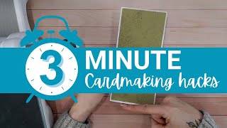 3 Minute Card Making Hack  Faux Embossed Cardstock [upl. by Glassman]