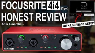 Focusrite Scarlett 4i4 3rd gen Review amp Loopback Setup [upl. by Enamrej795]