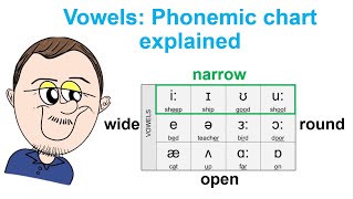 Vowels  phonetic chart explained DELTA TESOL CELTA IPA [upl. by Nitsraek16]