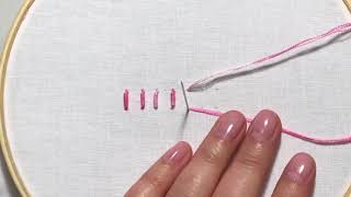 Hand Embroidery Tutorial  How to Make a Bullion Stitch [upl. by Irrac103]