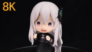 8K Nendoroid Echidna ReZERO Starting Life in Another World figure unboxing [upl. by Ativad858]