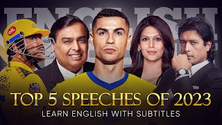 ENGLISH SPEECH  TOP 5 SPEECHES of 2023 English Subtitles [upl. by Alaaj]