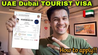 UAE  Dubai TOURIST VISA  HOW TO APPLY  Complete Guide [upl. by Vatsug697]