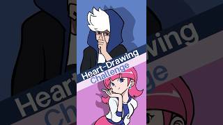 HeartDrawing Challenge animation comics cartoon shorts funny challenge [upl. by Rocray]