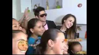 Danna Paola y Eleazar Gomez en Inauguración de Escuela de Baile [upl. by Solakcin408]