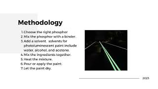 Photo Luminescent Paint for Road Lanes [upl. by Mide155]