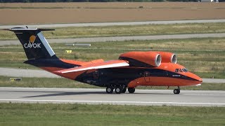 Tribute to Antonov An74TK100  Cavok Air  URCKC Landing  LeipzigHalle Airport Rwy 26R [upl. by Albemarle]