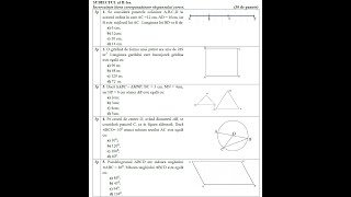 Testare iniţială 2 matematică ISJ Botoşani  octombrie 2024  Subiectele I şi II [upl. by Nivre]
