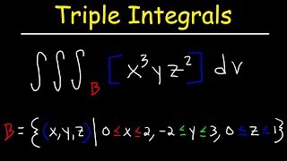 Triple Integrals  Calculus 3 [upl. by Edelstein]