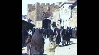 Rare 1897 Footage of Jerusalem Restored in Colour [upl. by Tutankhamen]