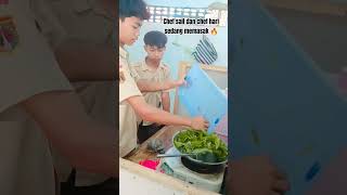 Kegiatan P5 Memasak kangkung hasil panen gurusmp sekolah kegiatanp5 gayahidupberkelanjutan [upl. by Ahsied]