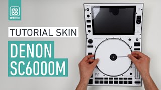 DENON SC6000 M White Skin  How to apply a dj controller Skin Tutorial Doto Design [upl. by Suoilenroc]