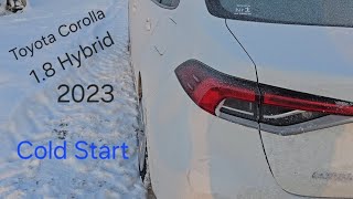 Toyota Corolla 18 Hybrid 140KM 2023 ☆Cold Start☆ 12°C [upl. by Aribold]