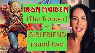 Girlfriend Reaction To Iron Maiden The Trooper Round 2 lyrics 2019 episode 5 [upl. by Candis1]