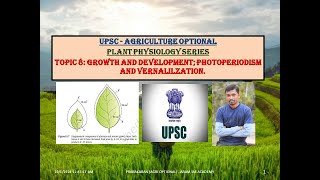 TOPIC 8 Growth and development photoperiodism and vernalilzation [upl. by Garrik569]