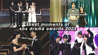 best moments of sbs drama awards 2023 chaotic [upl. by Davidson206]