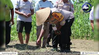 POLRES JAYAPURA HADIRI LAUNCHING GUGUS TUGAS POLRI DUKUNG KETAHANAN PANGAN [upl. by Ulrike]