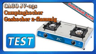 CAGO JV03s Campingkocher Gaskocher 2flammig 2023 [upl. by Yleoj834]