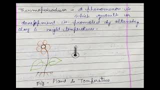 Thermoperiodism [upl. by Ayitahs]