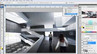 Architectural Illustration Tutorial Adding people via Photoshop [upl. by Swamy913]