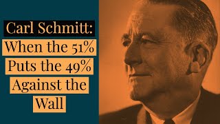 Carl Schmitt Legality and Legitimacy Clip 3 [upl. by Wunder]