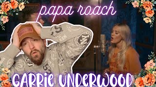 PAPA ROACH amp CARRIE UNDERWOOD “LEAVE A LIGHT ON” TALK AWAY THE DARK REACTION [upl. by Presley977]