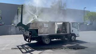 Eco Wash Industries  EWI  Used trash bin cleaning truck for sale [upl. by Dedie]