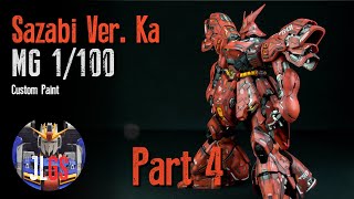 MG Sazabi Ver Ka Part 4 Legs  Custom Gunpla Painting [upl. by Lerner]