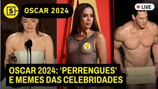 Oscar 2024 vencedores Anitta com look transparente peladão no prêmio e perrengue de Emma Stone [upl. by Eirek]