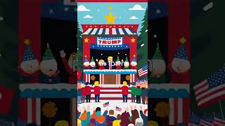 South Park On Trump southpark trump harris 2025 cartoon fyp [upl. by Kimmie]