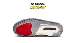 Air Jordan 3 Cement Grey [upl. by Dranyer910]