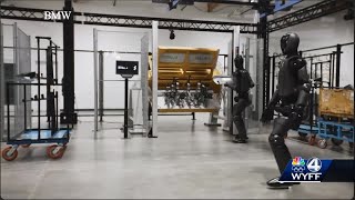 Humanoid robots tested at BMW [upl. by Aruon]