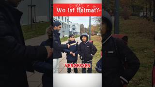 Wo ist deine Heimat 😢😭 traurig children kinder heimatliebe heimat umfrage migration leben [upl. by Jestude]