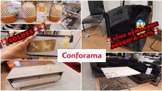 🚨SOLDES CONFORAMA 3ÈME DÉMARQUE 80 DÉCORATION MOBILIER 🚨 [upl. by Ynnek]