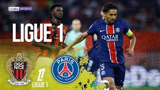 Nice vs PSG  Ligue 1 HIGHLIGHTS  100624  beIN SPORTS USA [upl. by Ritz]