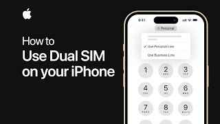 How to use Dual SIM on your iPhone  Apple Support [upl. by Eidnalem]